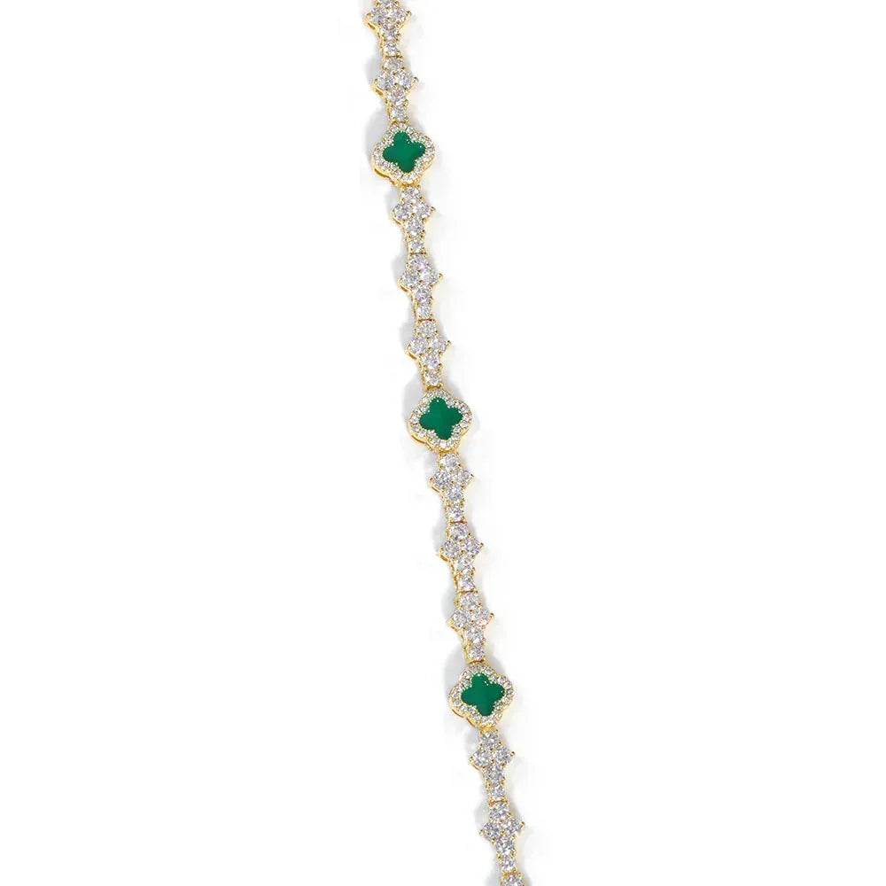 Airplane Motif Enamel Tennis Chain Necklace Zircon Bling Jewelry for Men & Women | Caratix Jewelry - CaratixJewelry